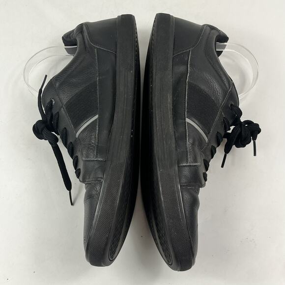 Lacoste Europa Sneakers Mens Size 14 Black Leather Low Top Casual Shoes main image 10